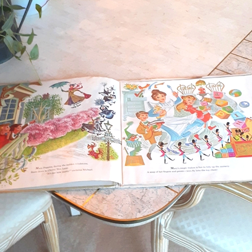 Vintage Walt Disney 1964 Mary Poppins storybook /33 1/2 vinyl record - Picture 7 of 16